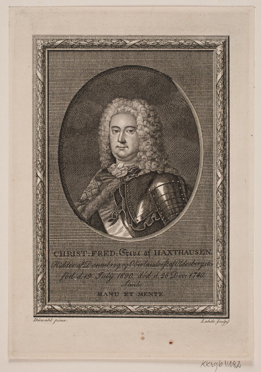 Dánsky: Christian Frederik hrabě z Haxthausenu od Gerhard Ludvig Lahde