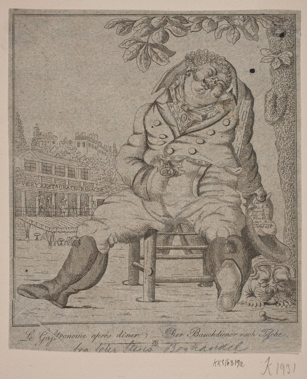 Gastronom po večeři od Gerhard Ludvig Lahde