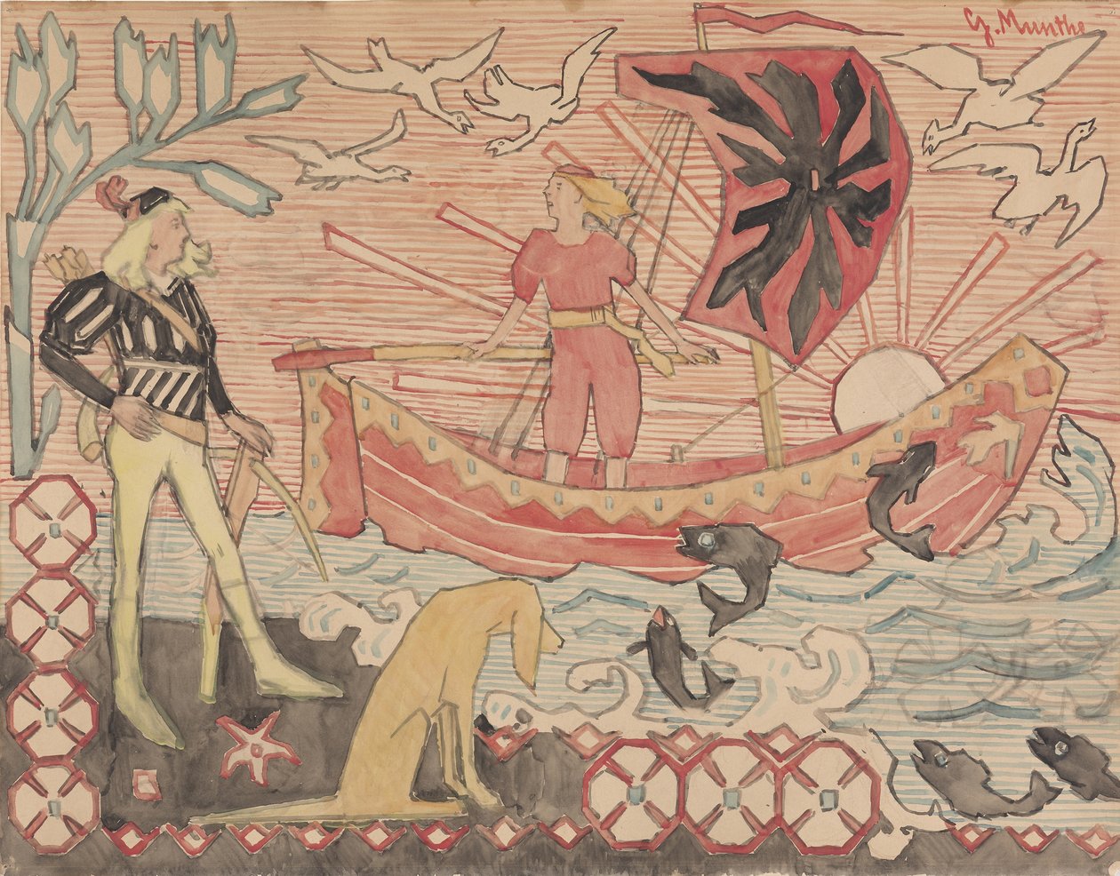 Hravá píseň, asi 1892. od Gerhard Munthe