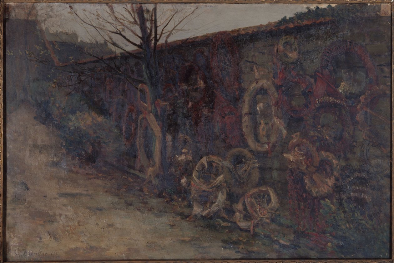 Federativní zeď na hřbitově Père-Lachaise od Germain Eugene Bonneton