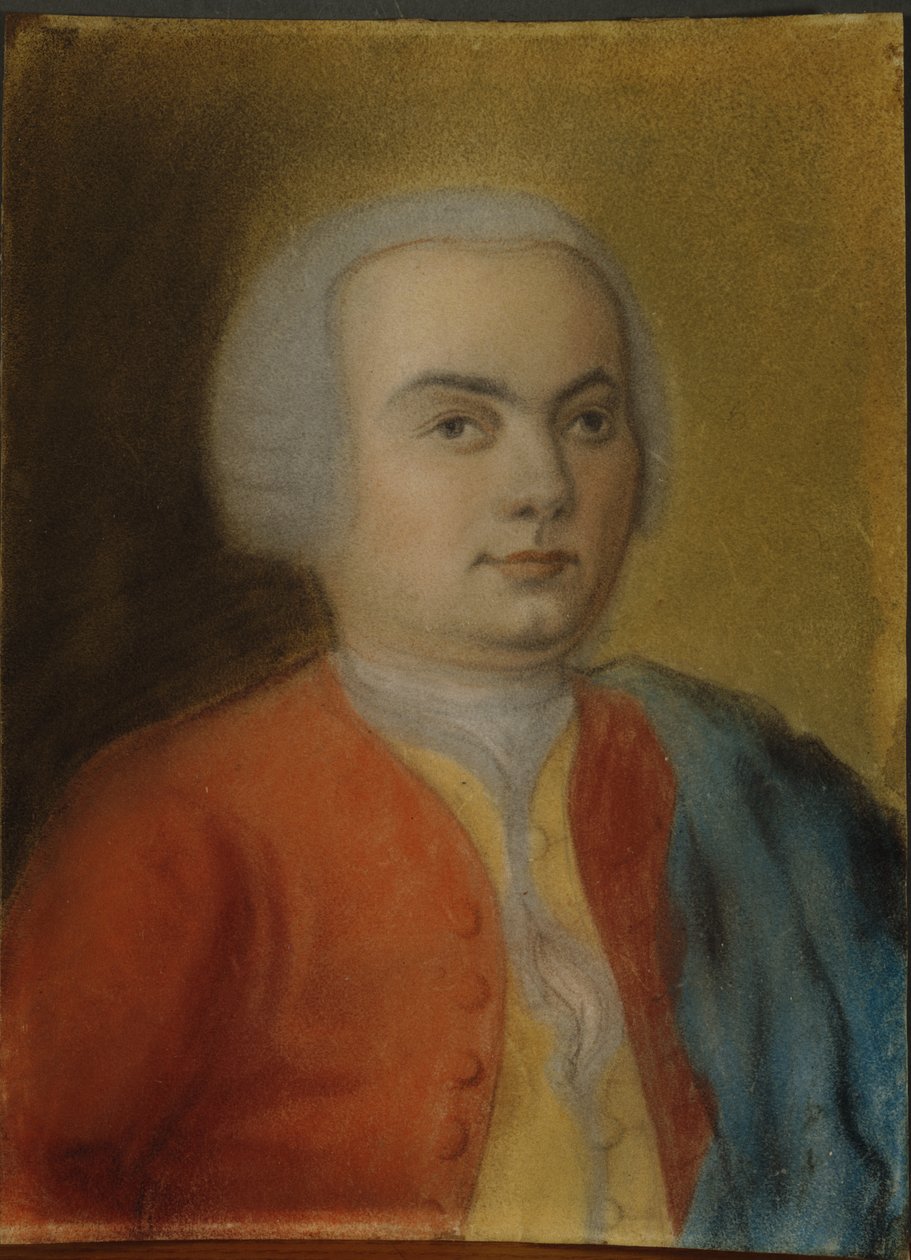 Carl Philipp Emanuel Bach, kolem roku 1733 (pastel na papíře) od German School