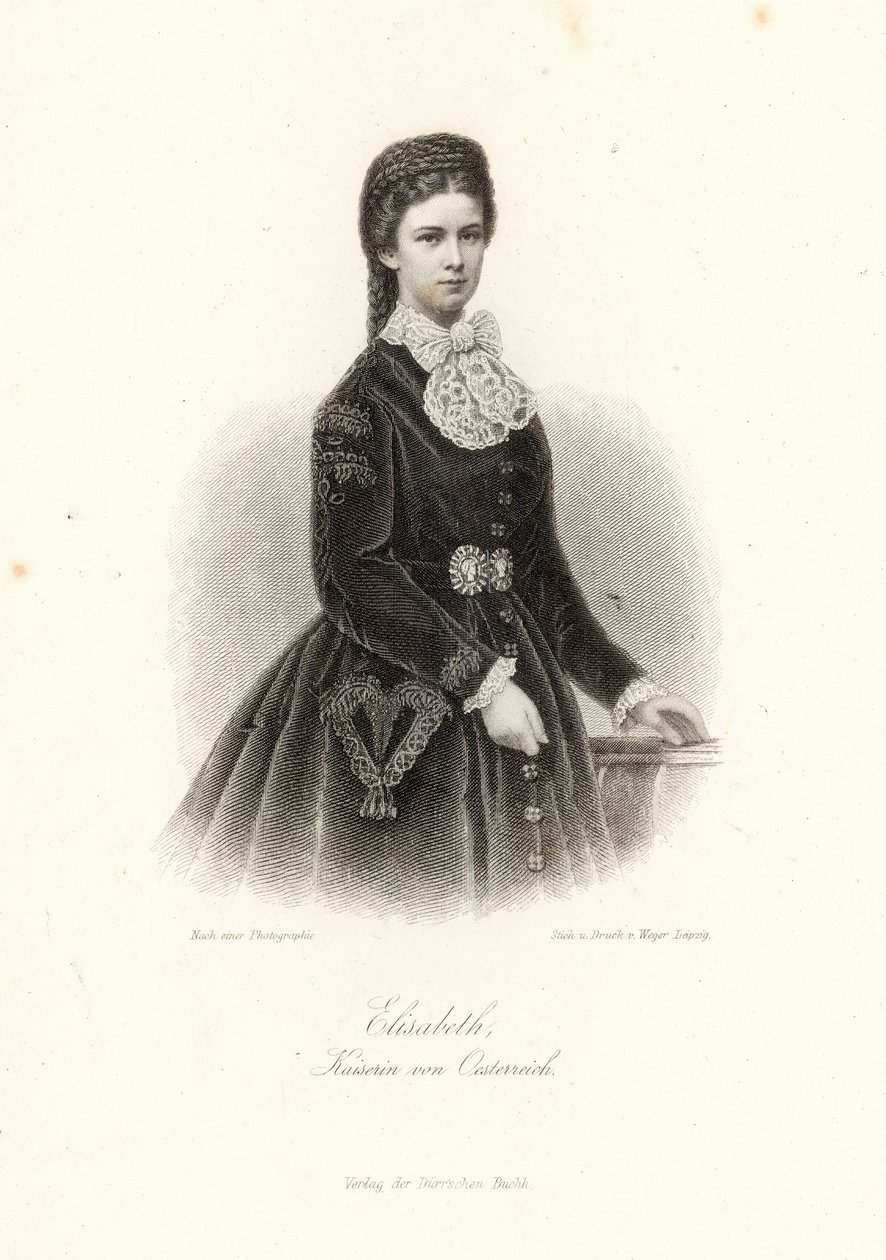 Rakouská císařovna Alžběta (1837-98) v 