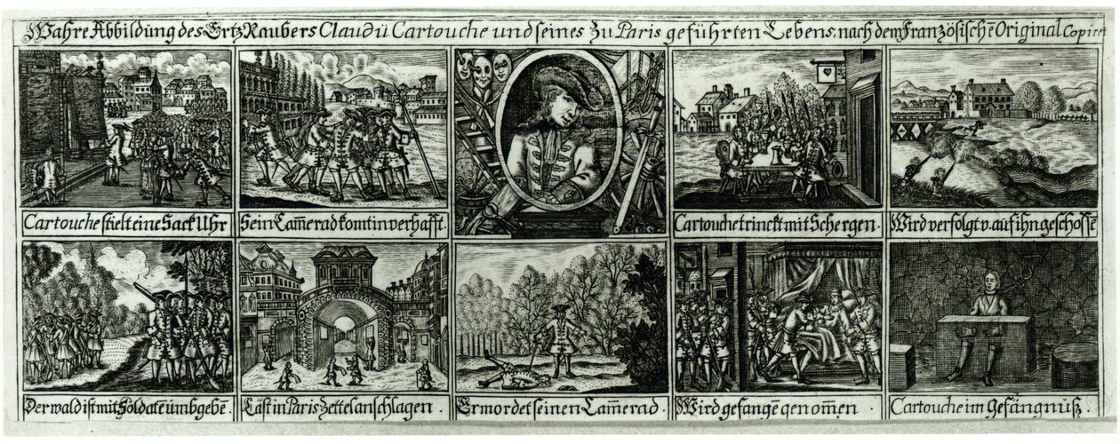 Exploits of Cartouche (1693–1721) od German School