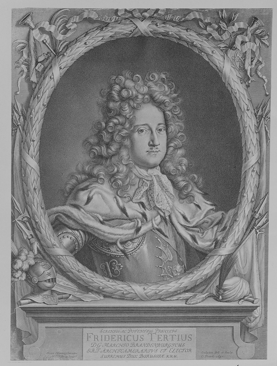 Friedrich I. Pruský, 1692 od German School