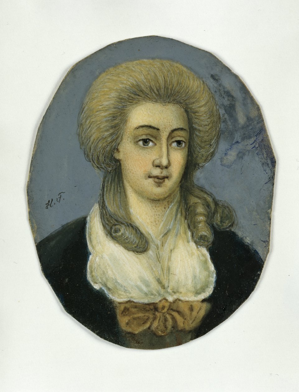 Johanna Elisabeth Mencken (pastel na papíře) od German School