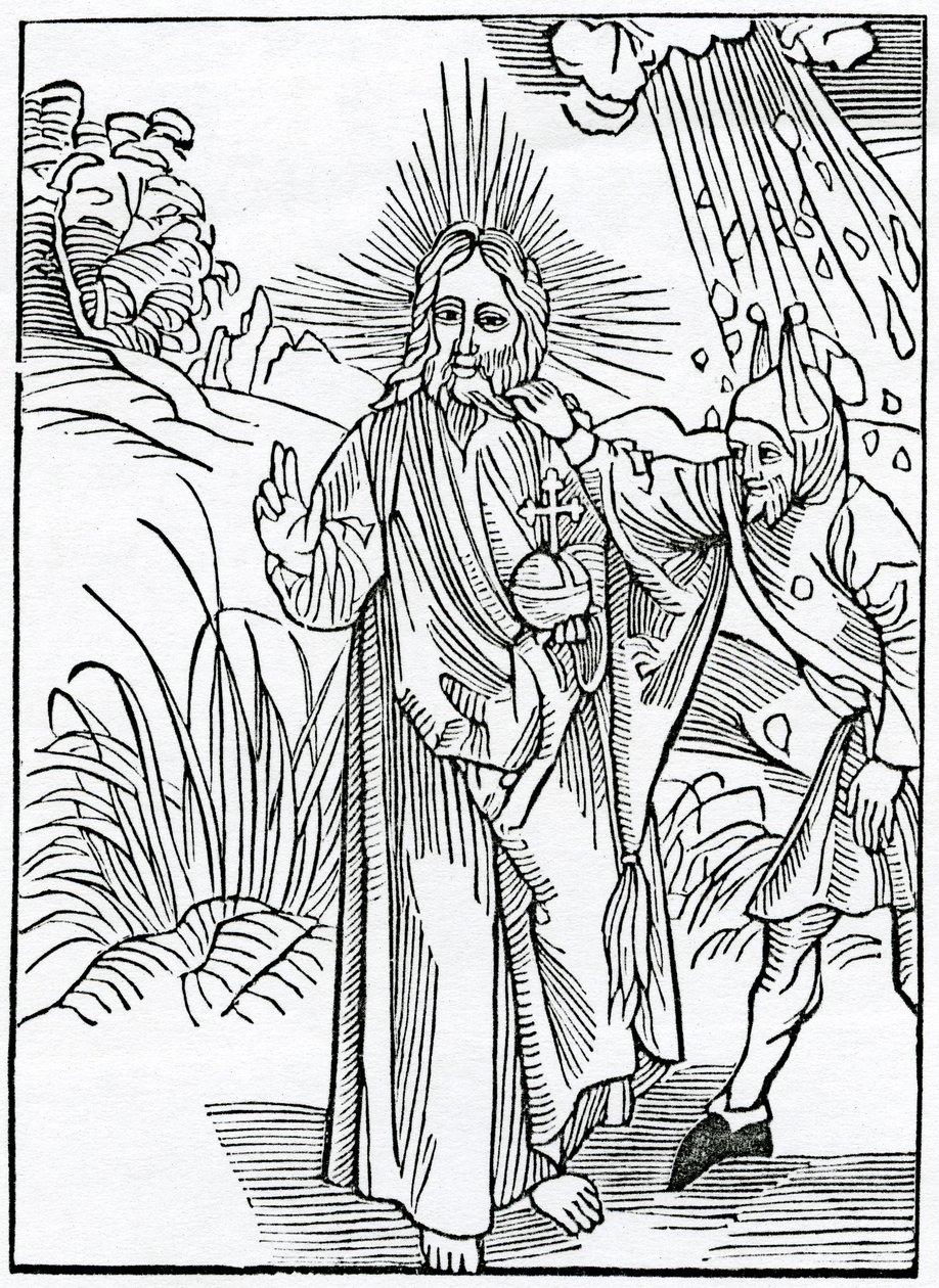 Of folys that despyse God, ilustrace z anglického překladu knihy Alexandra Barclaye "The Ship of Fools", z vydání z roku 1874. od German School
