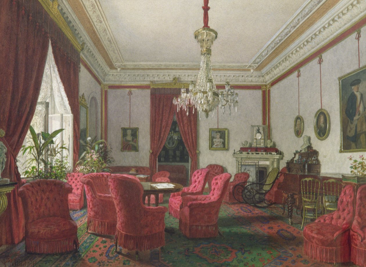 Přijímací místnost v berlínském paláci říšských kancléřů od German School
