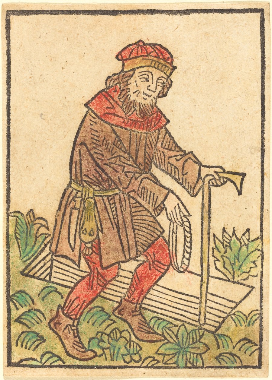 Muž šel směrem k hrobu od German 15th Century