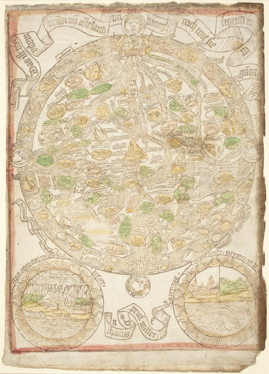 Mapa světa od German 15th Century