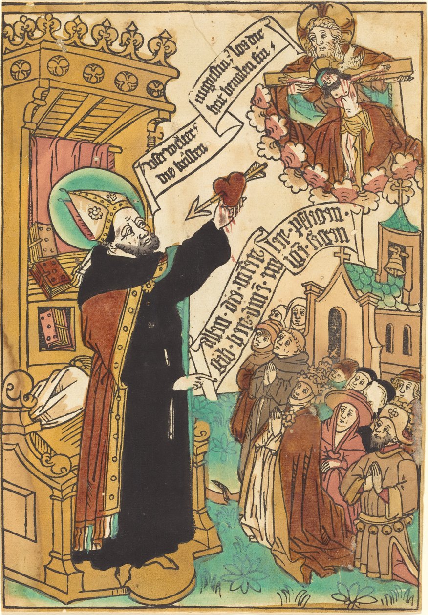 Svatý Augustin od German 15th Century