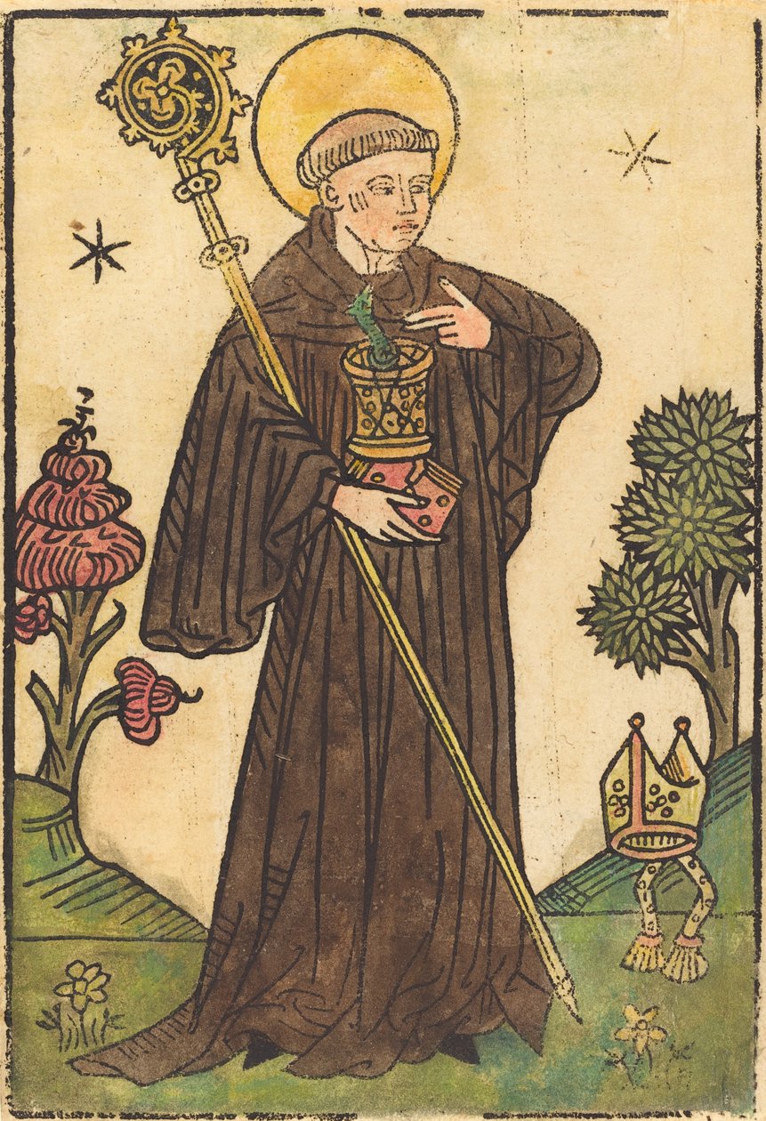 Svatý Benedikt od German 15th Century