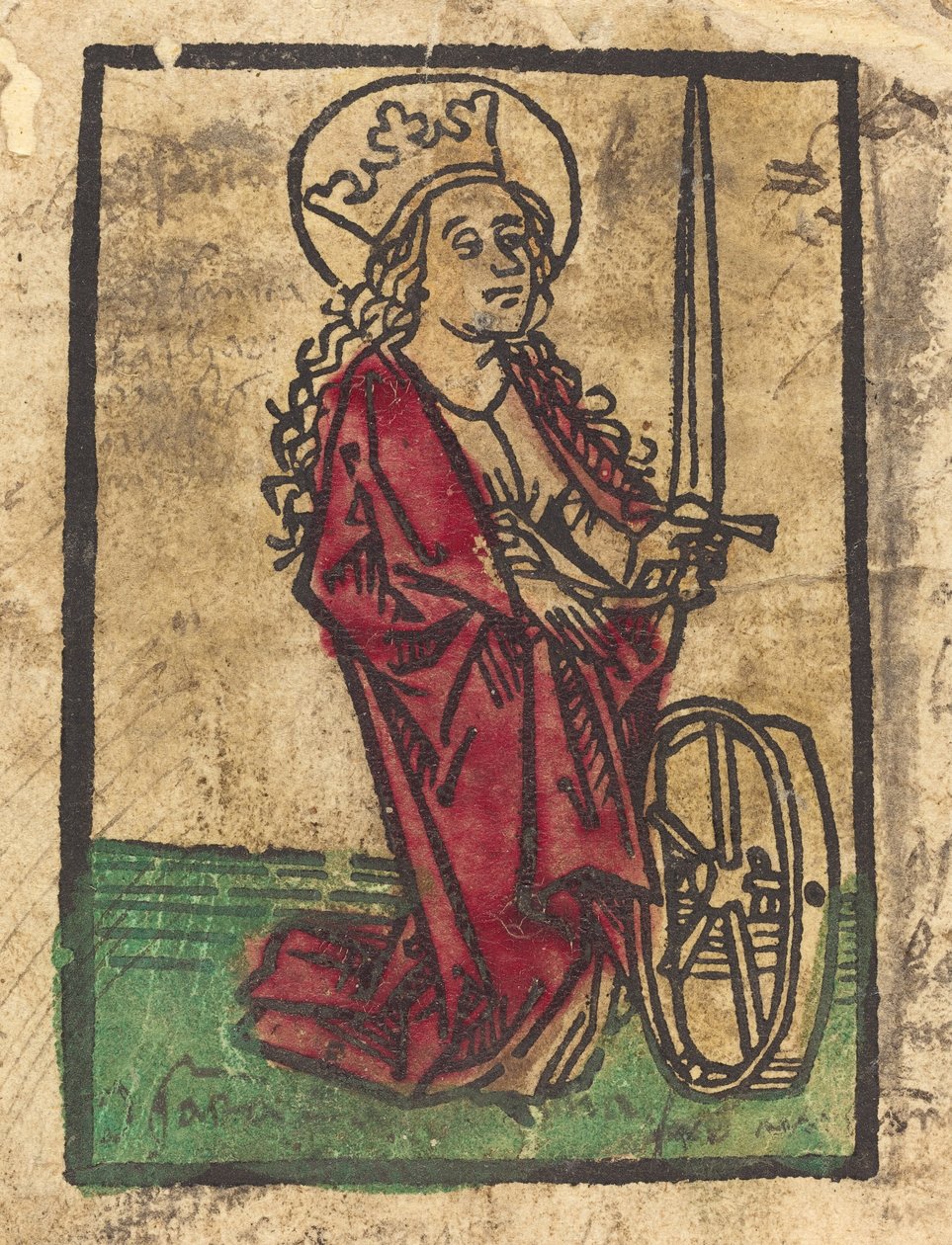 Svatá Kateřina Alexandrijská od German 15th Century