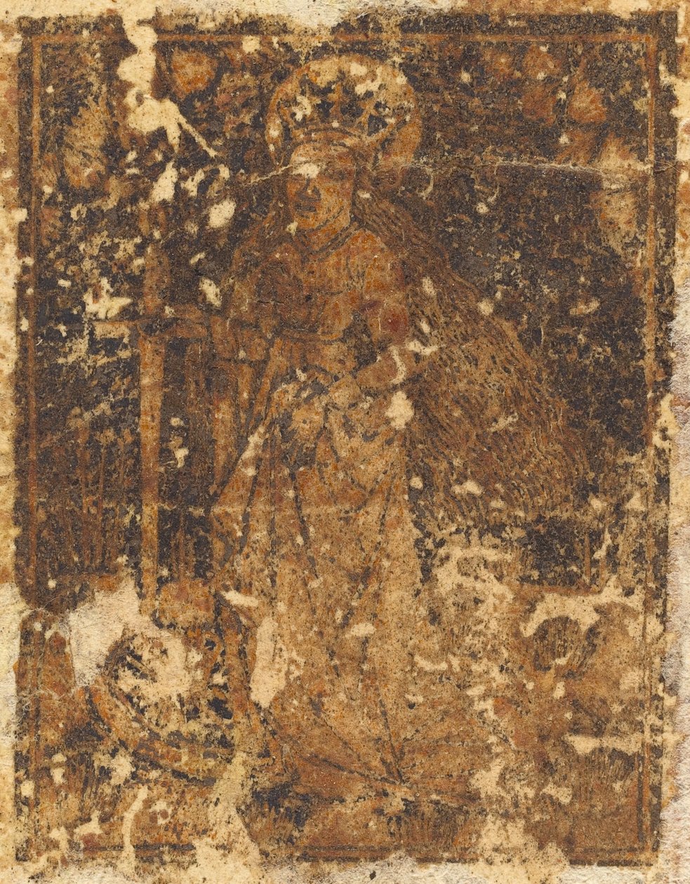 Svatá Kateřina [verso] od German 15th Century