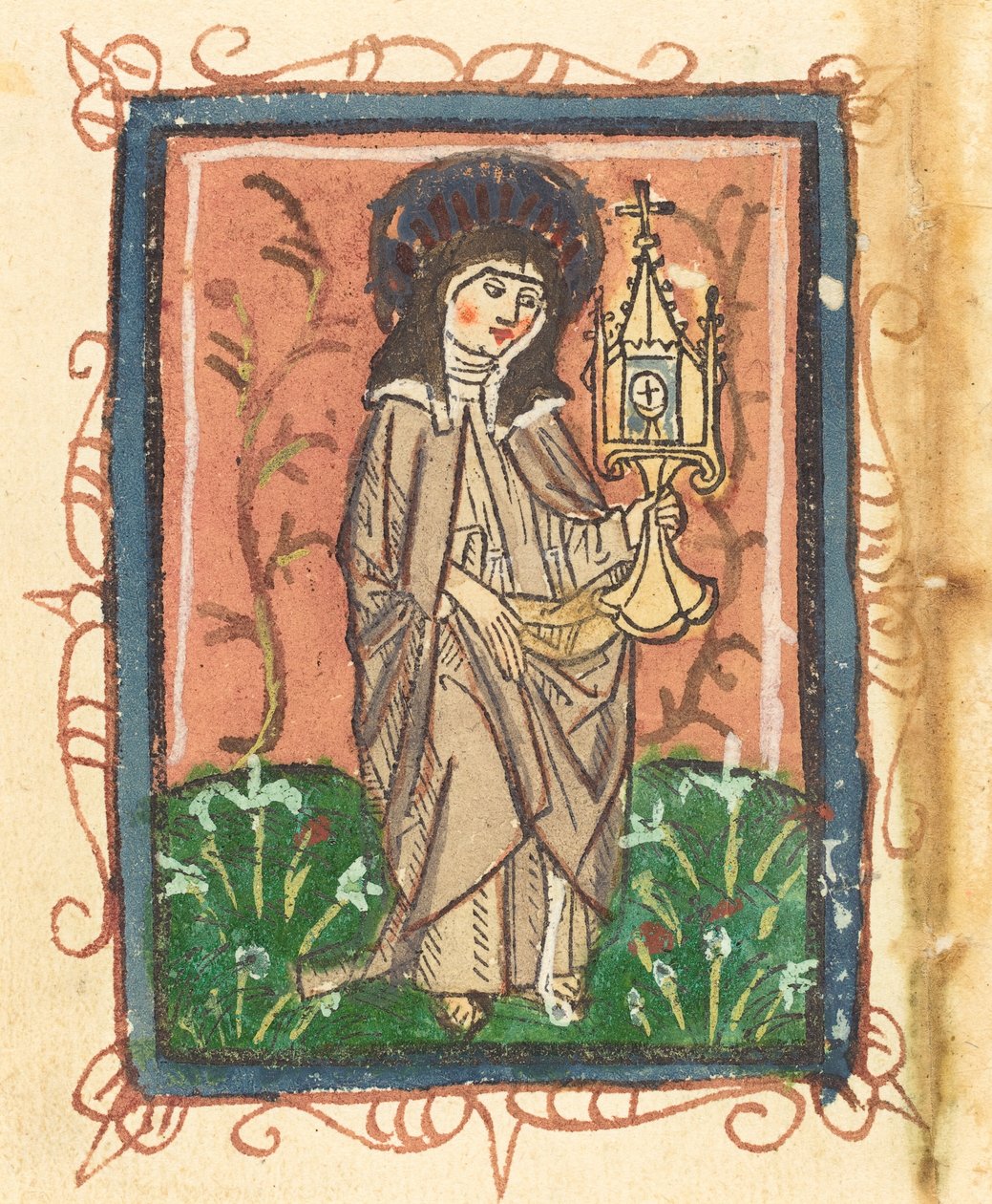 Svatá Klára z Assisi od German 15th Century