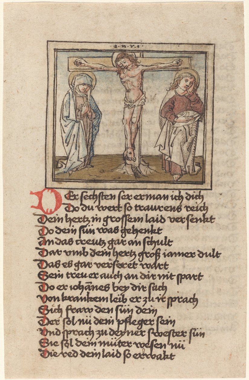 Ukřižování od German 15th Century