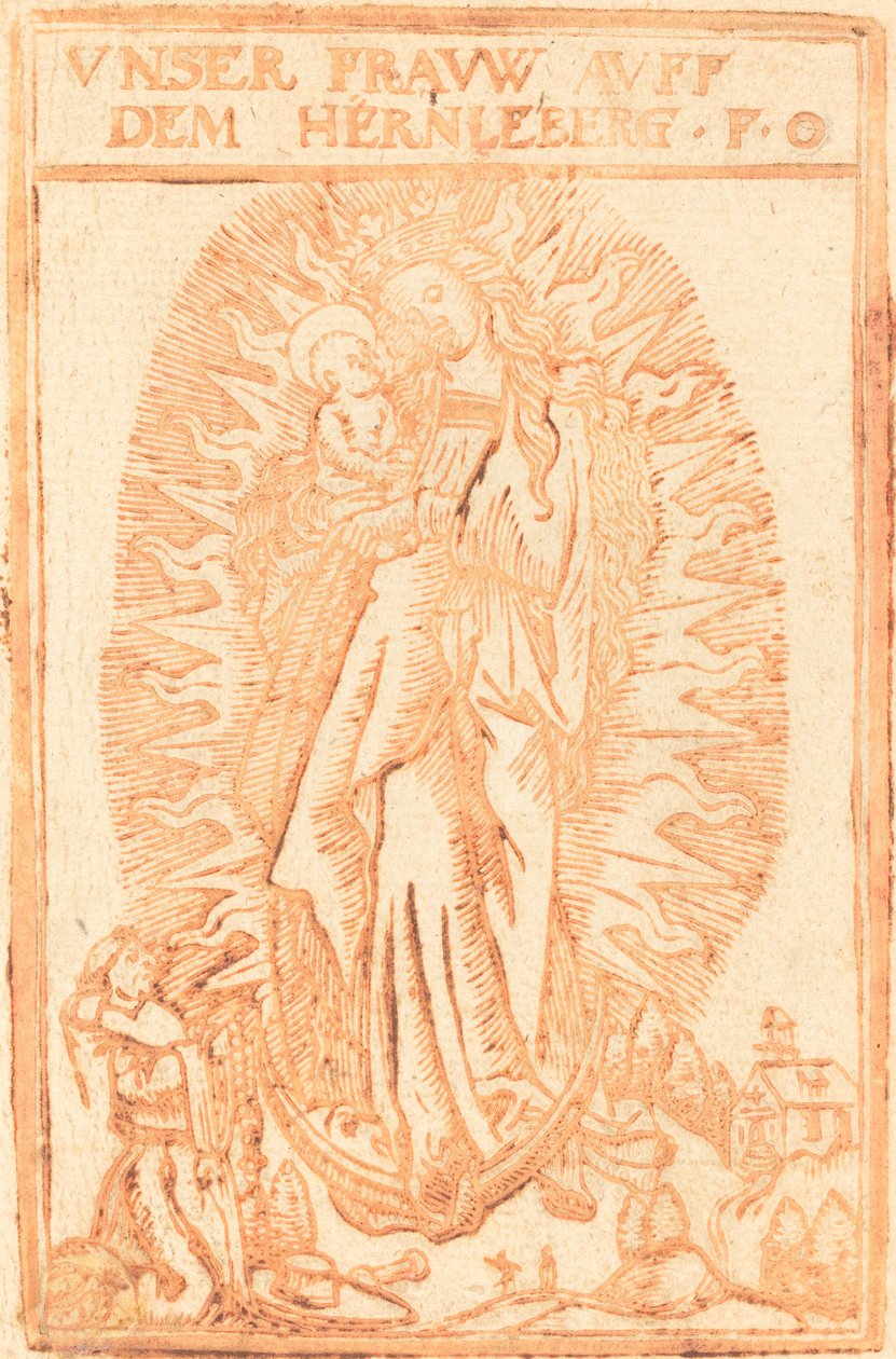 Madona z Hernlebergu od German 17th Century
