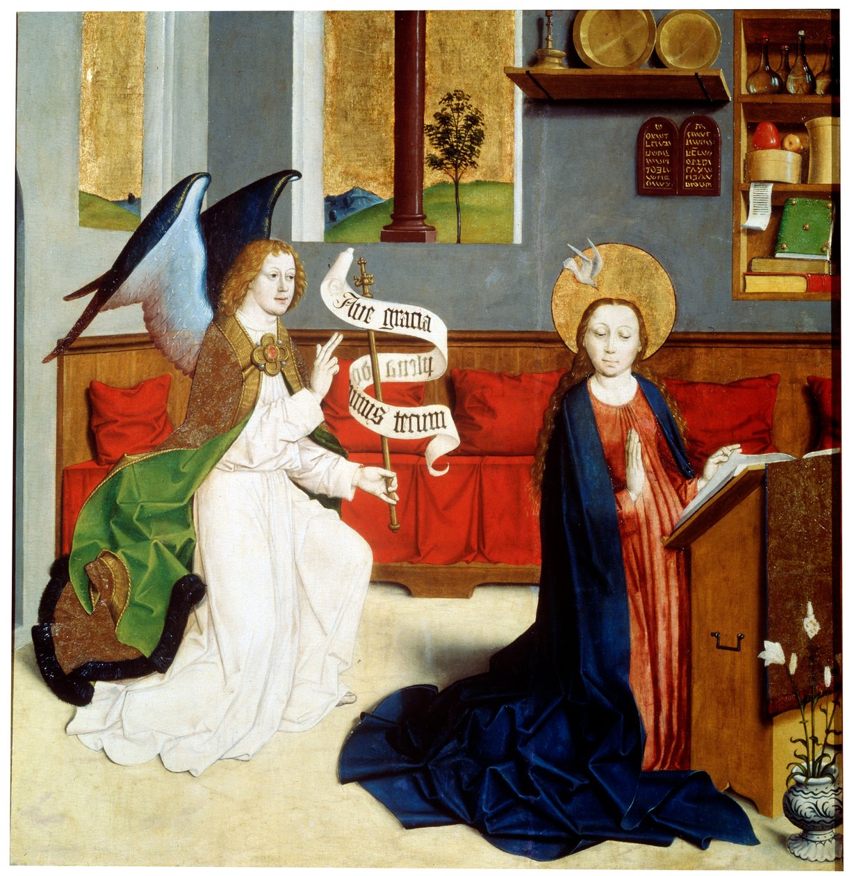 Zvěstování, c1470-c1480 od German Master