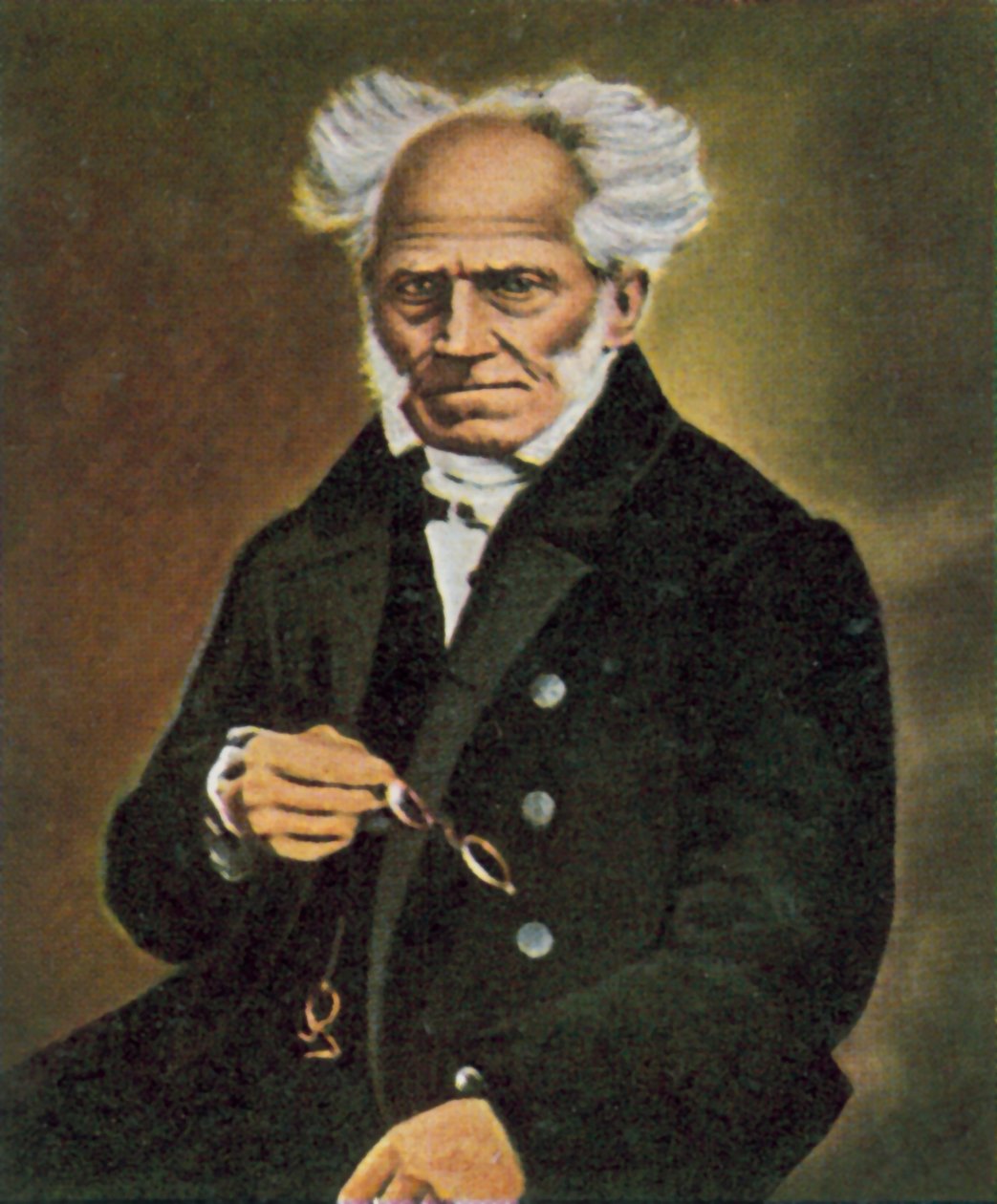 Arthur Schopenhauer, německý filozof (kolorovaná fotografie) od German Photographer