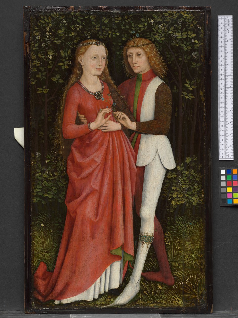 Svatební pár, kolem roku 1470 od German School