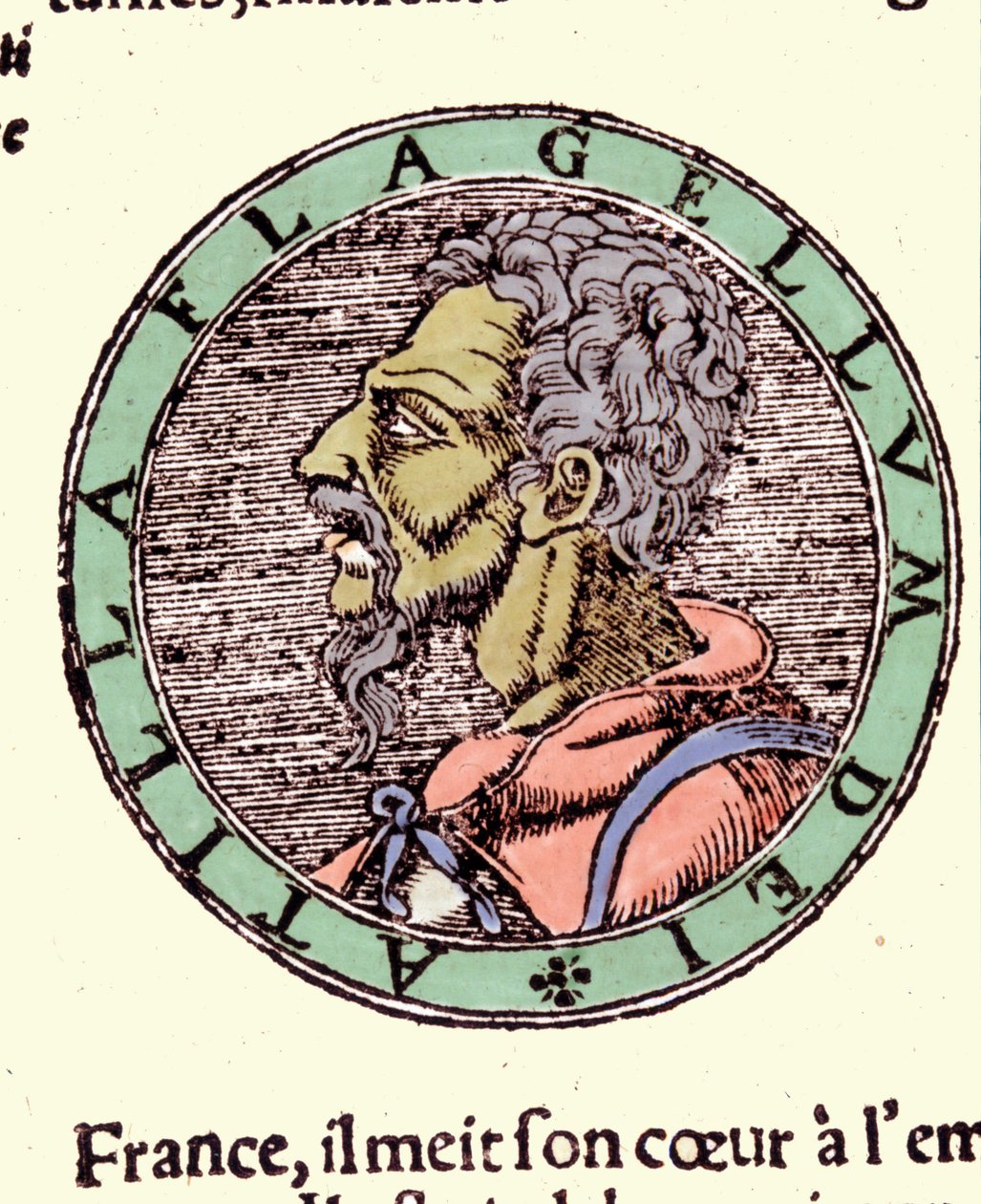 Attila - v "Cosmographia" od Sebastiana Munstera od German School