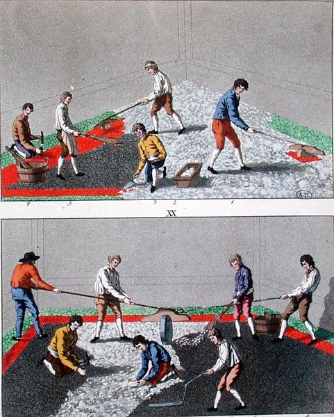 Dětská dlažba, cca 1810 (barevná lito) od German School