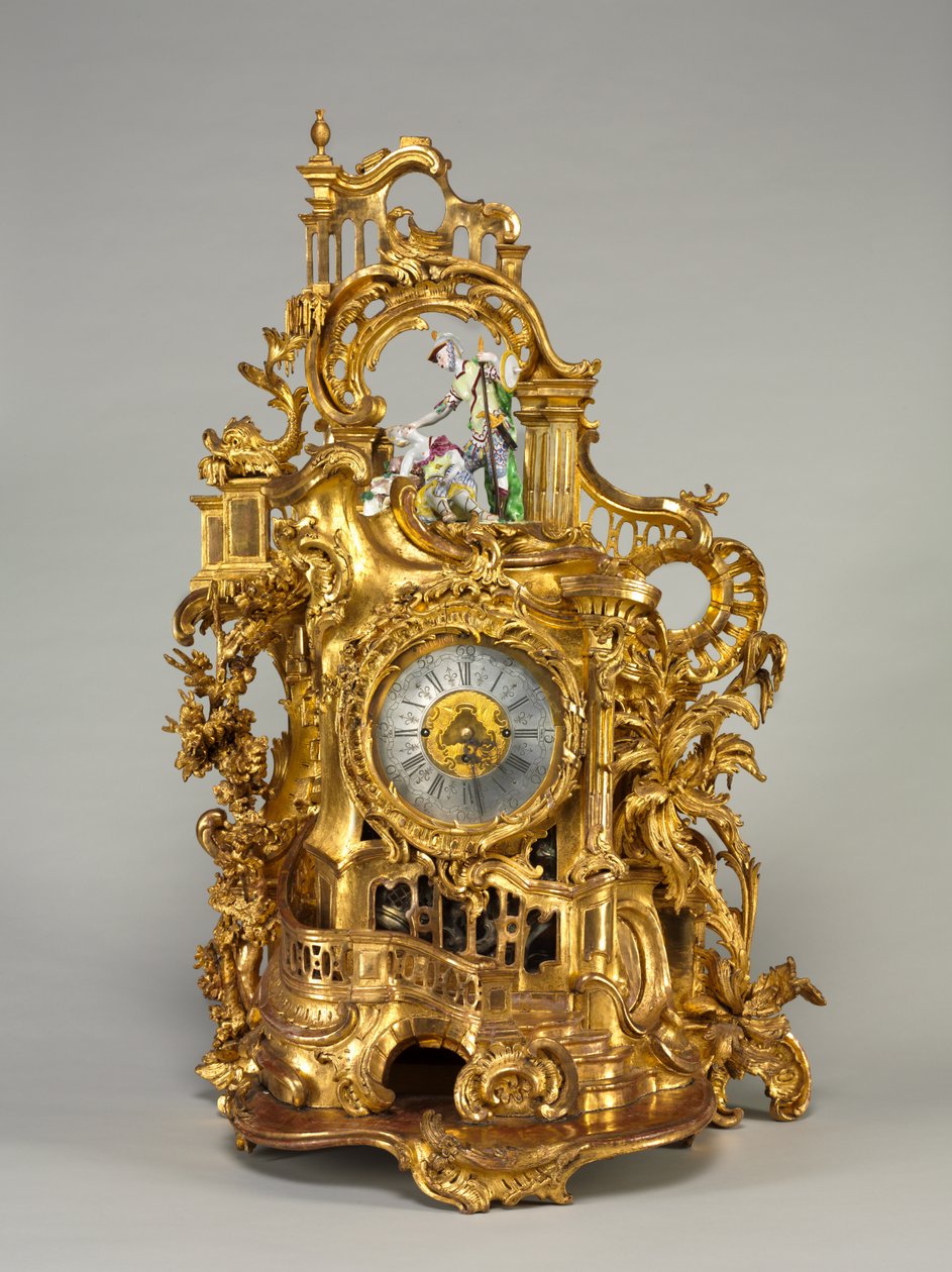 Hodiny, výrobce strojku Baumgartinger, kolem 1750 od German School