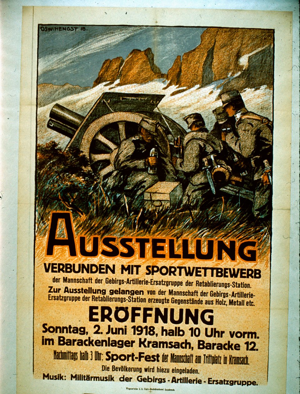 Výstava soutěžních sportů, 1918 od German School