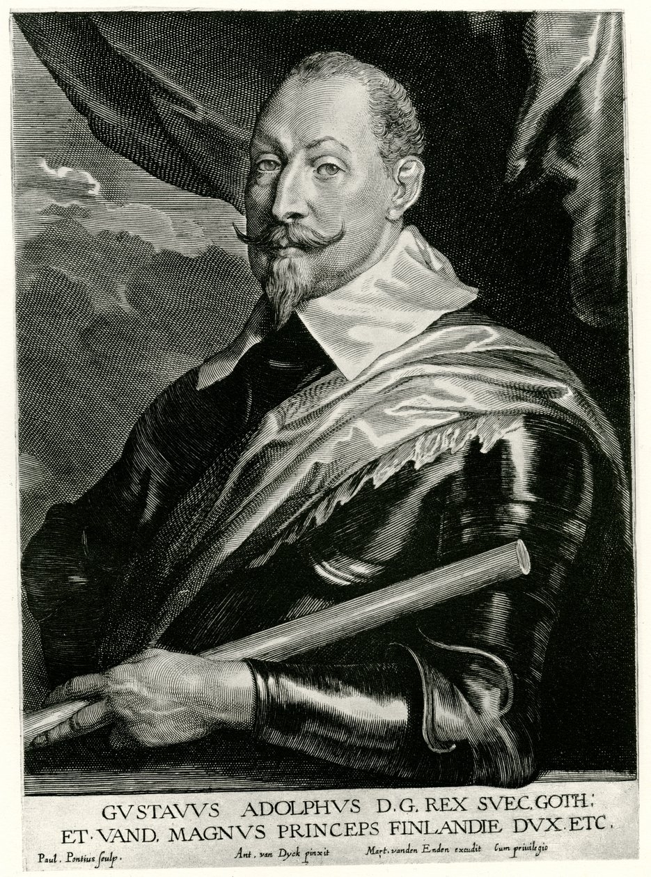 Gustav II Adolf, král Švédska od German School