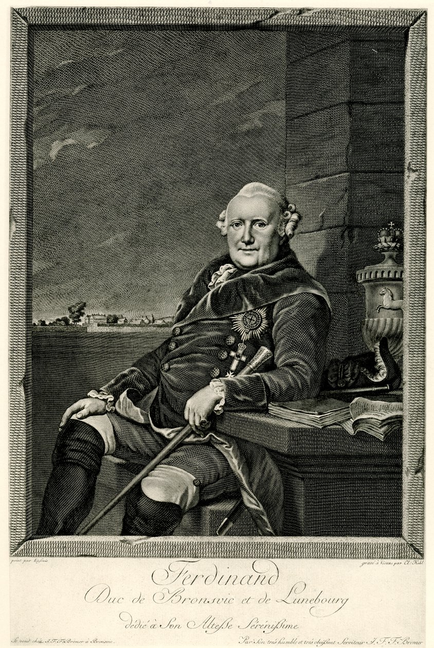 vévoda Ferdinand Brunšvický od German School