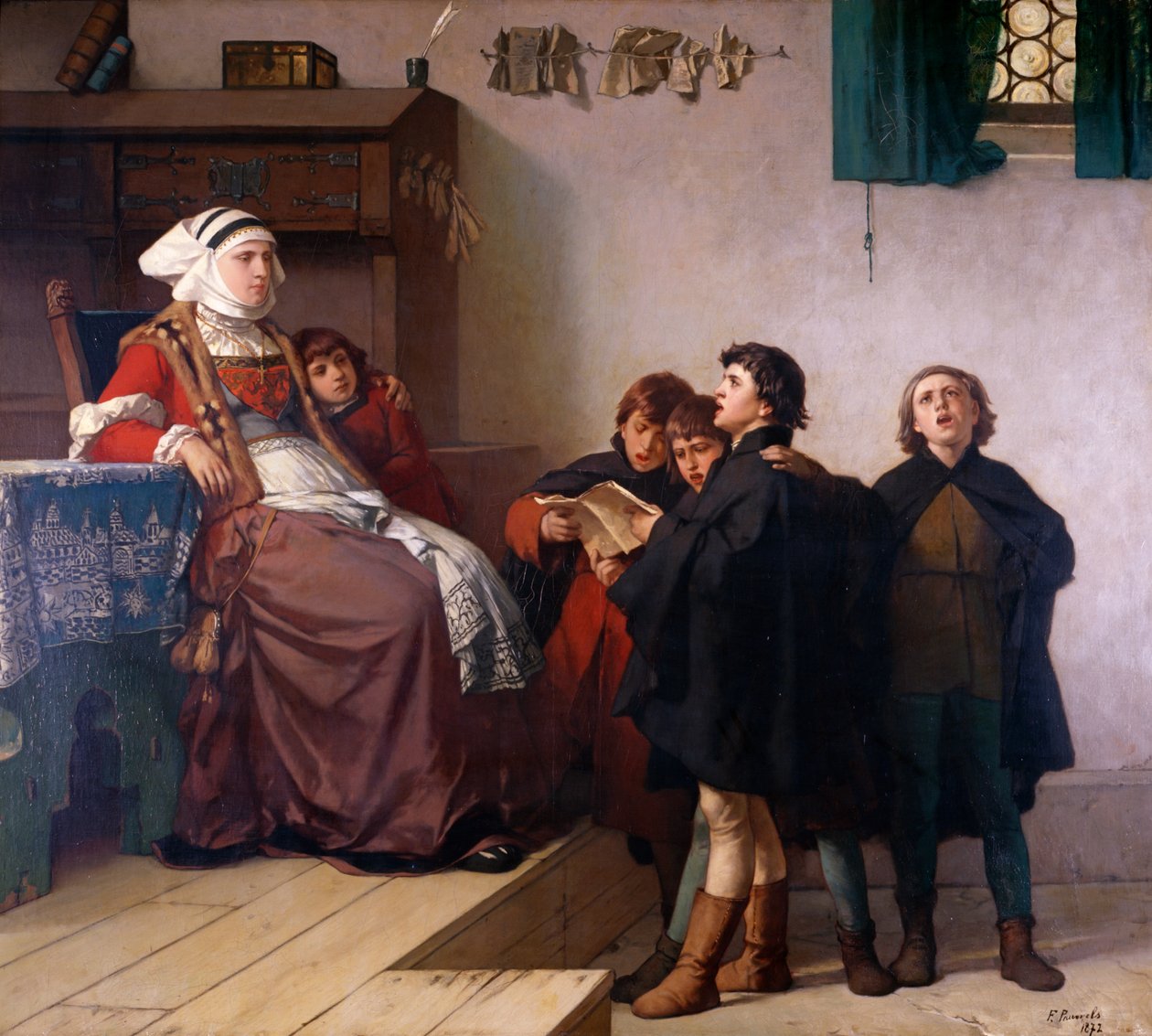 Historické téma, 1872 od German School