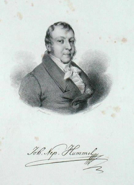 Johann Nepomuk Hummel (1778-1837) (rytina) od German School