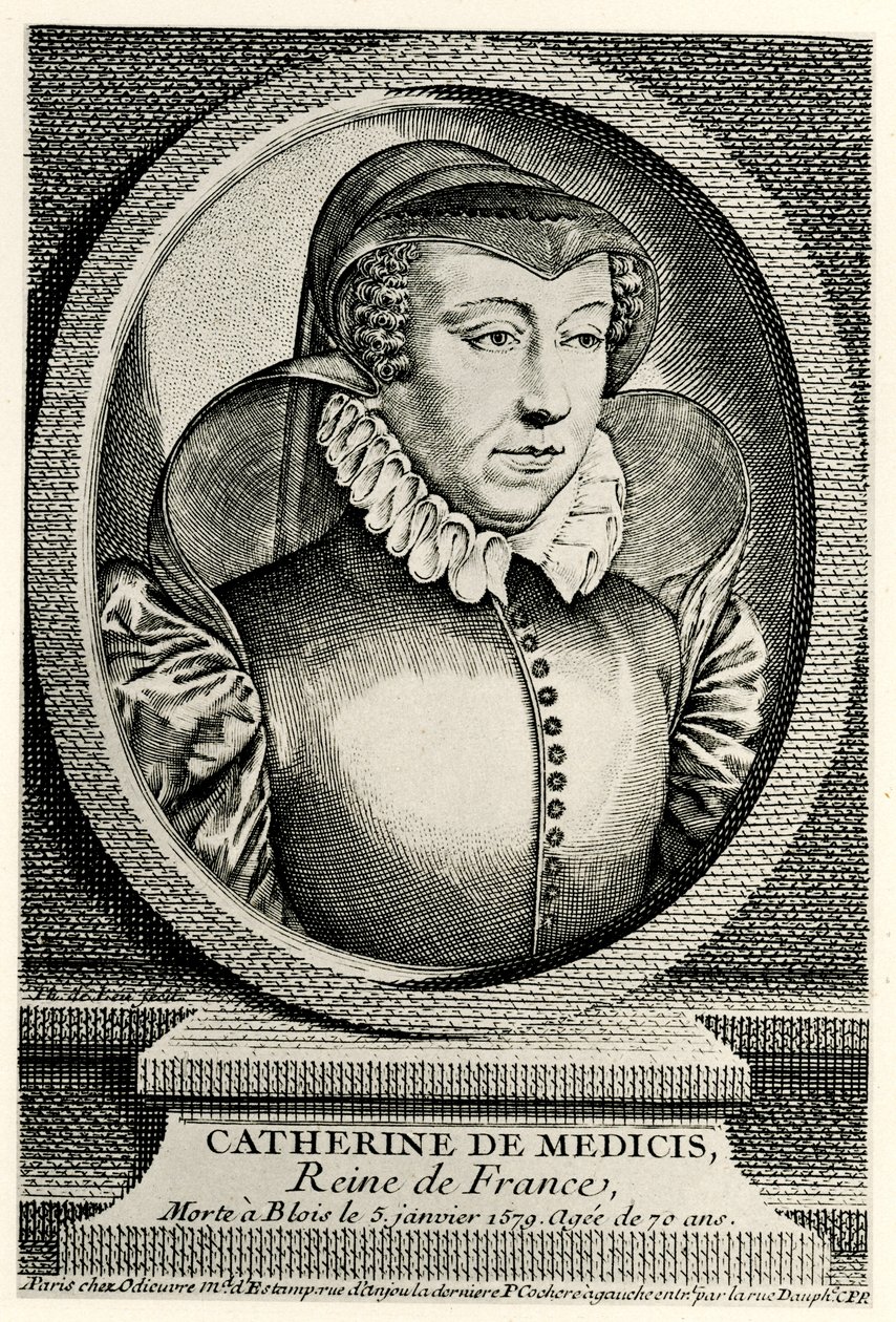 Catherine Day Medici od German School