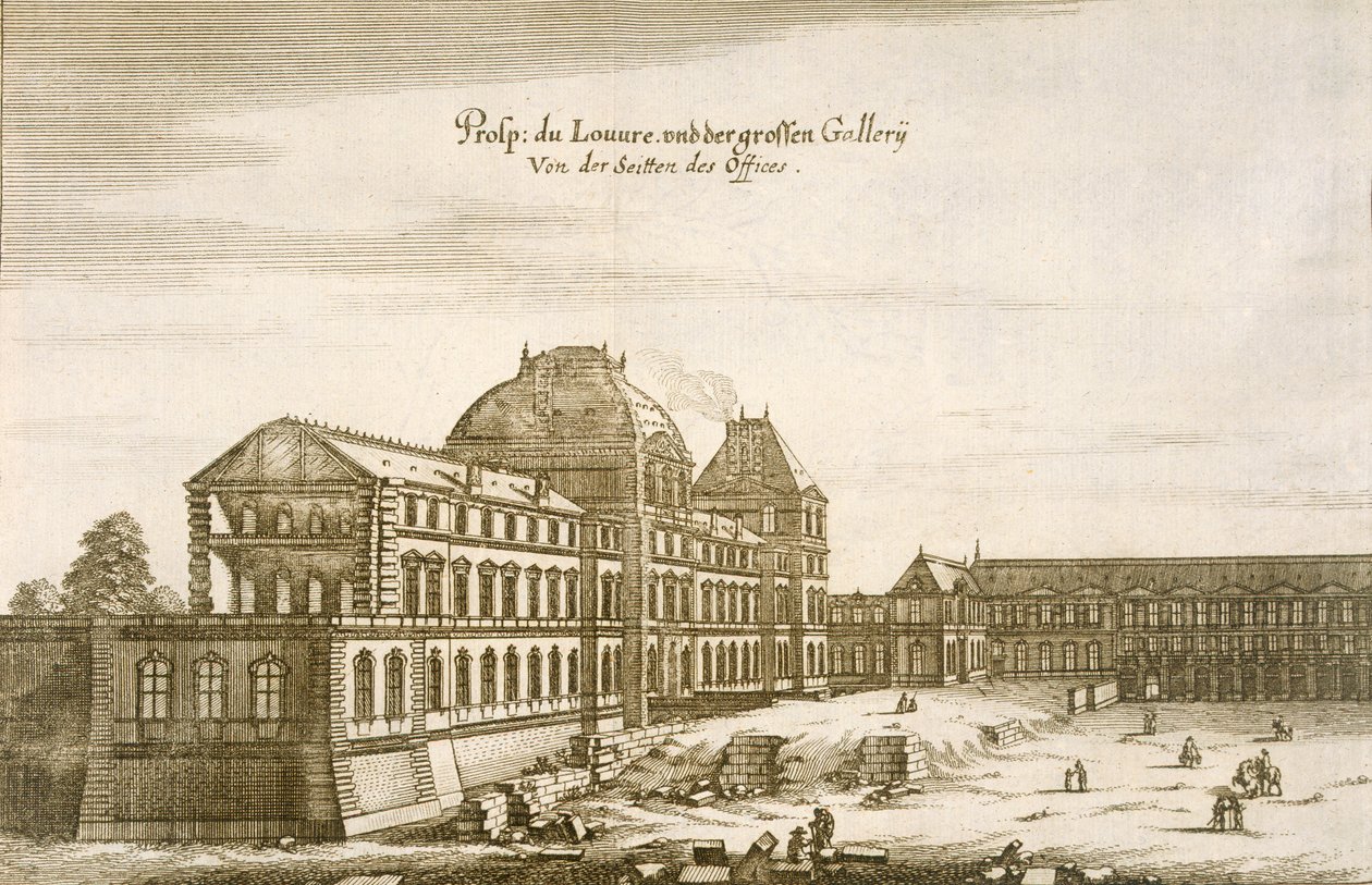 Palác Louvre od German School