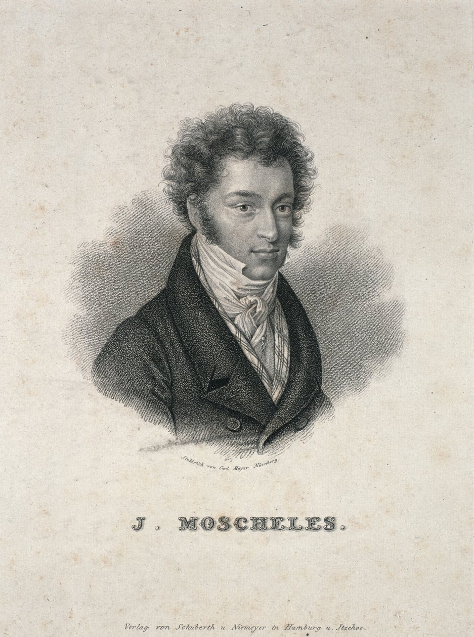 Portrét Ignaze Moschelese (1794-1870) od German School