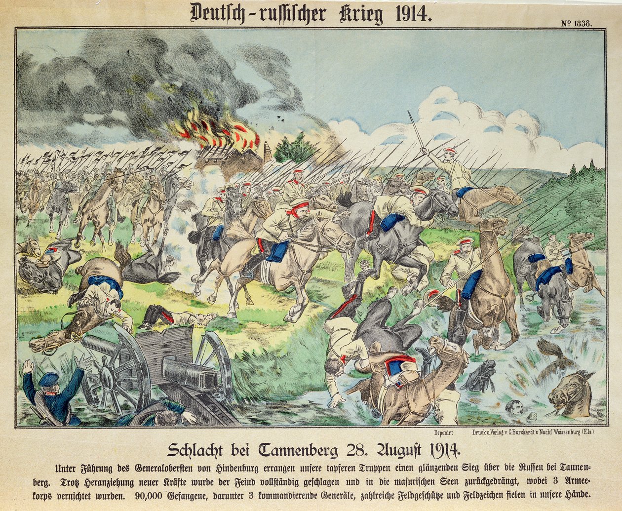 Bitva u Tannenbergu, 24. srpna 1914 od German School