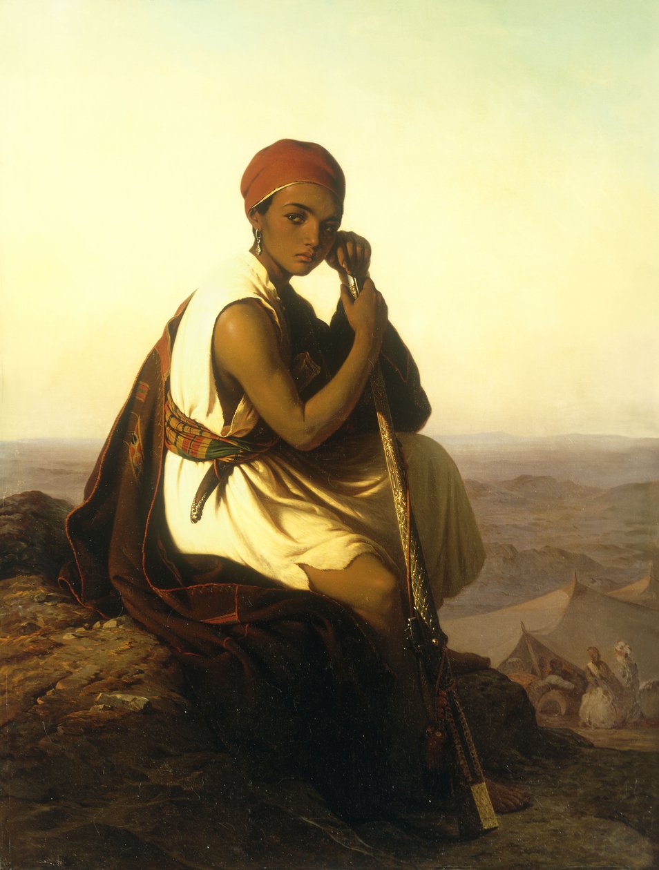 Beduínský chlapec, 1851 od German School