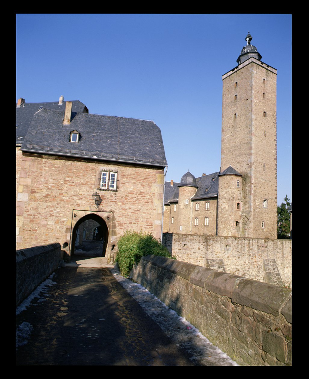 Pohled na hrad Steinau od German School