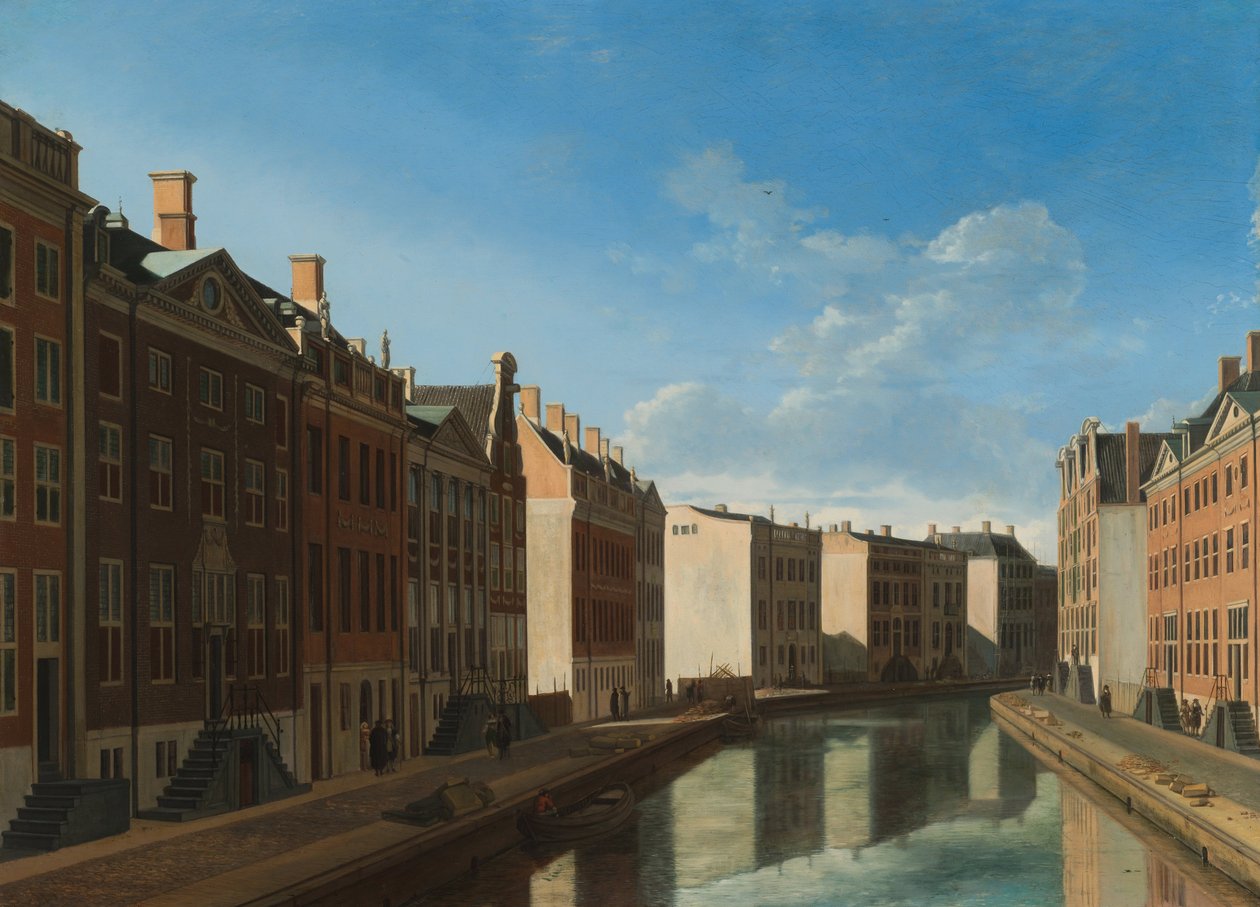 Pohled na Herengracht v Amsterdamu od Gerrit Adriaensz Berckheyde