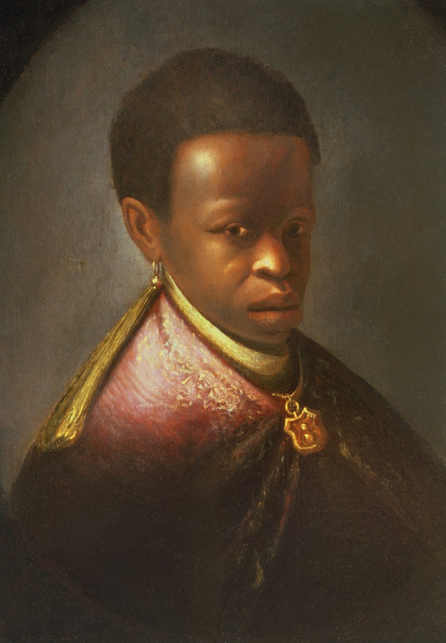 Portrét černého dvořana od Gerrit Dou