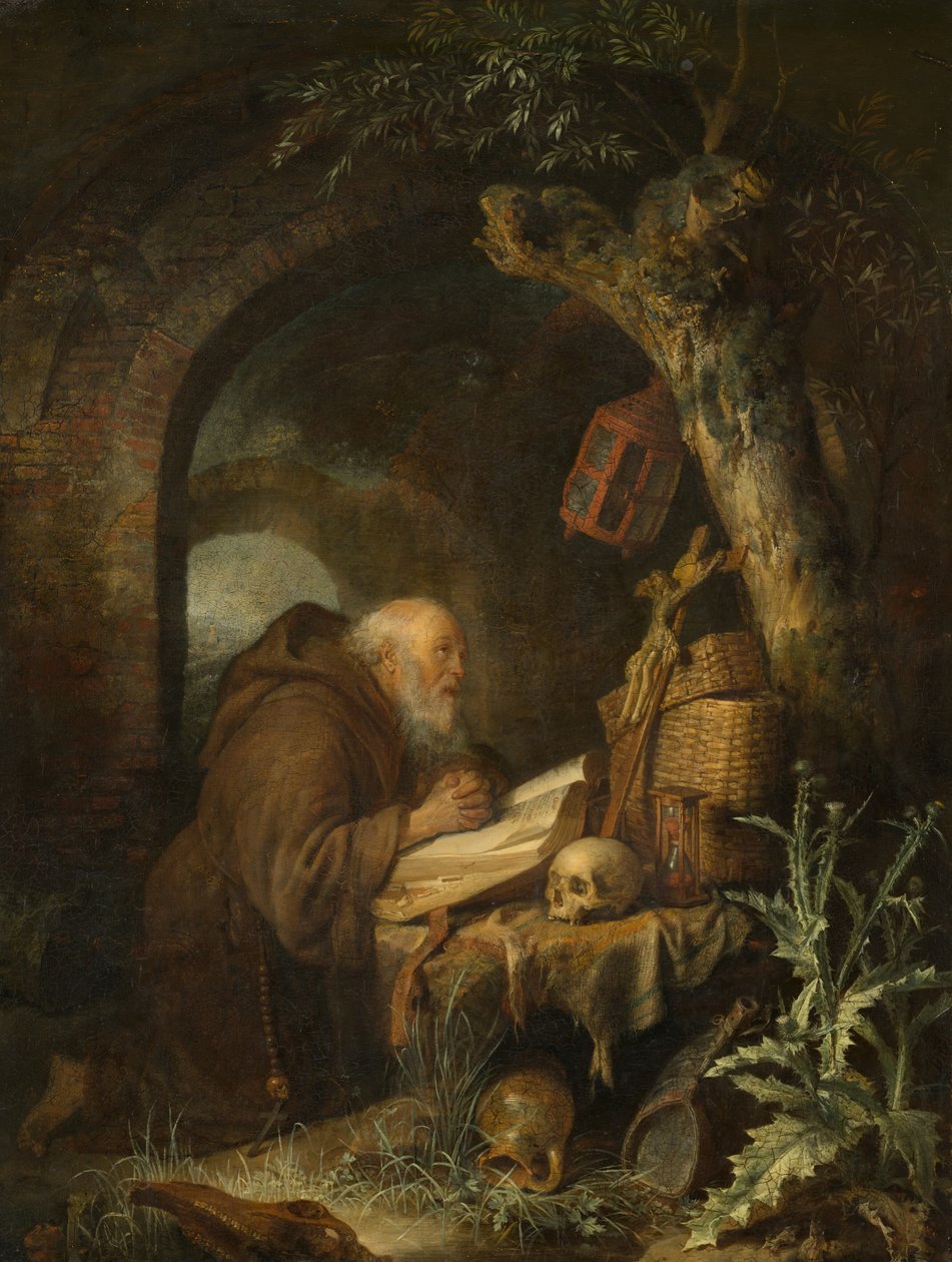 Poustevník od Gerrit Dou