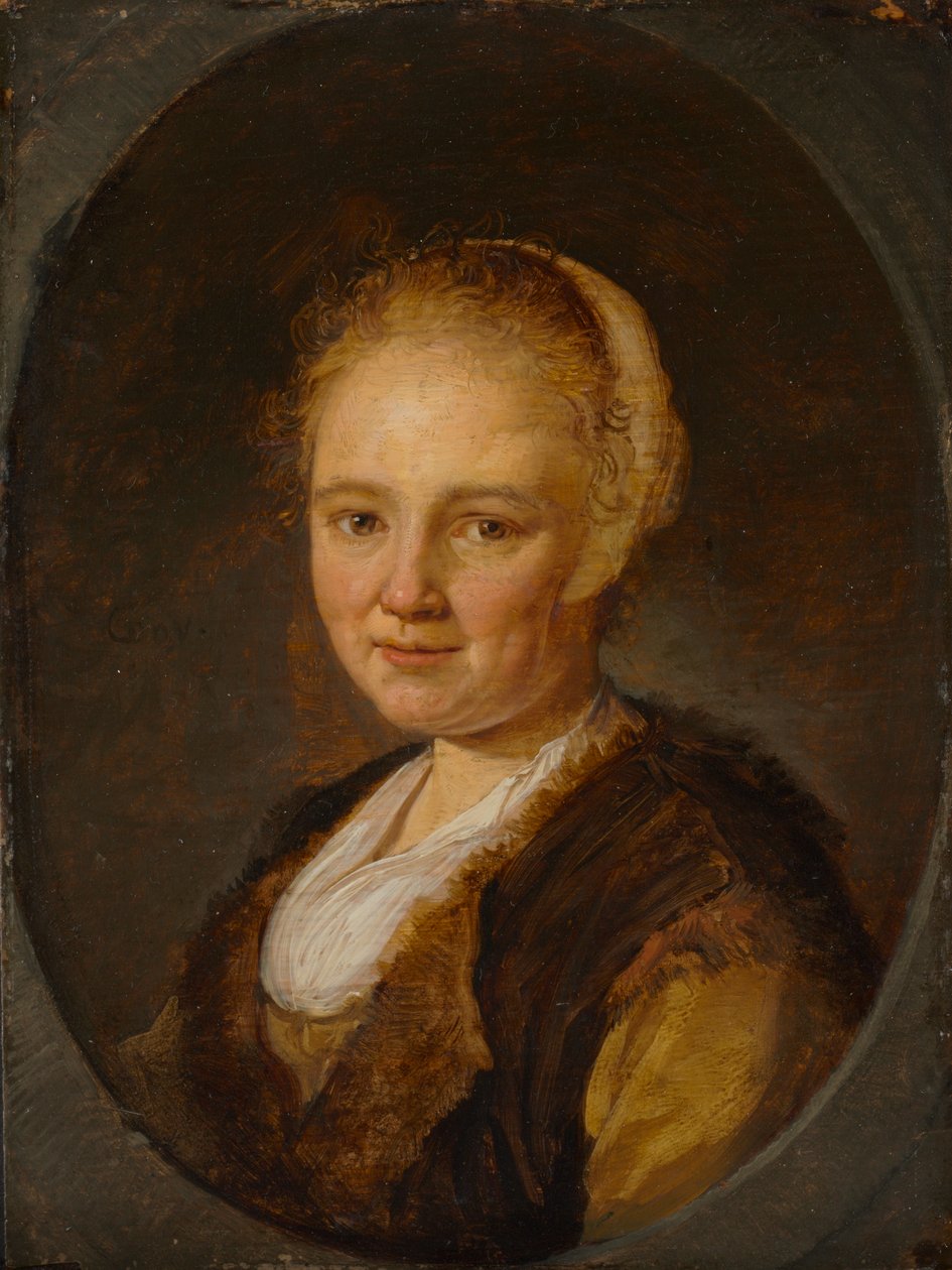 Mladá žena od Gerrit or Gerard Dou