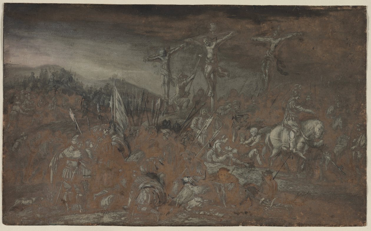 Ukřižování, poslední polovina 1600. od Gerrit van Battem