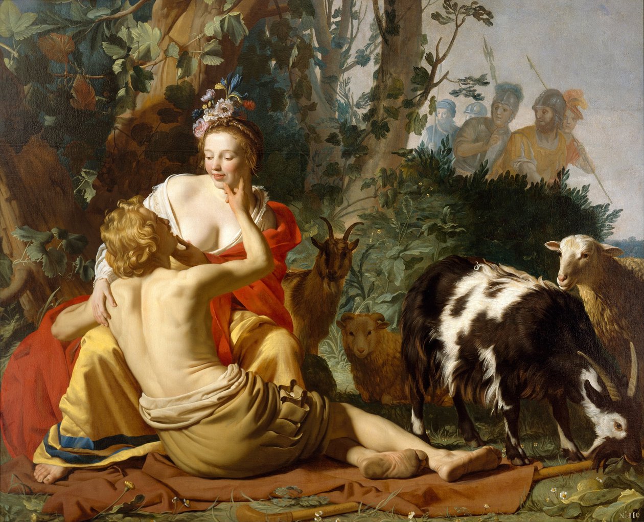 Granida a Daifilo, 1625 od Gerrit van Honthorst