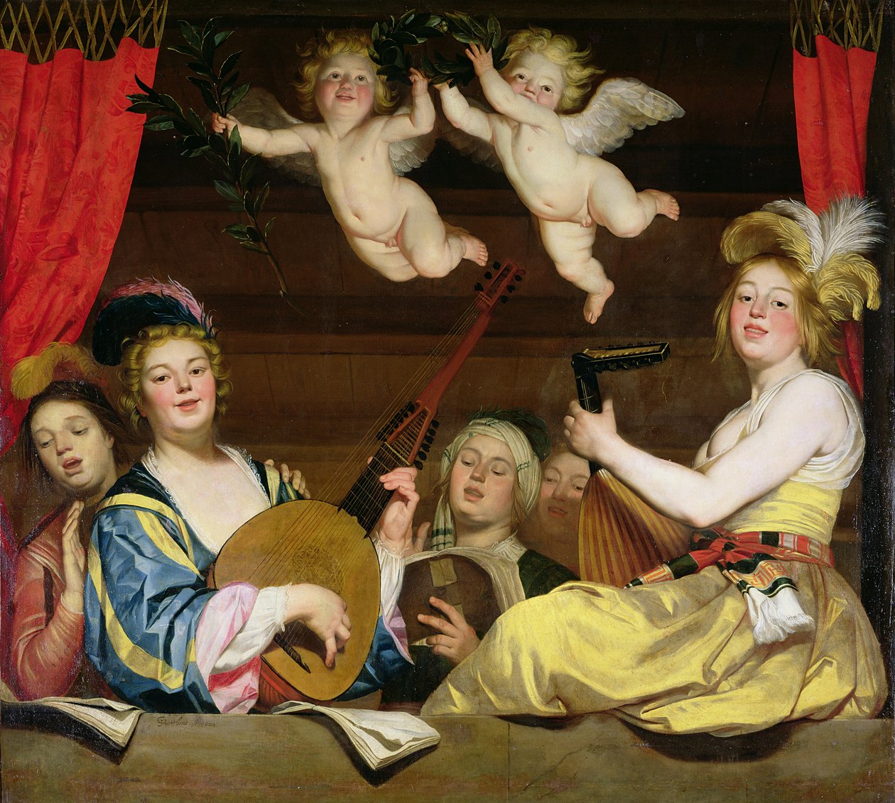 Koncert, 1624 od Gerrit van Honthorst