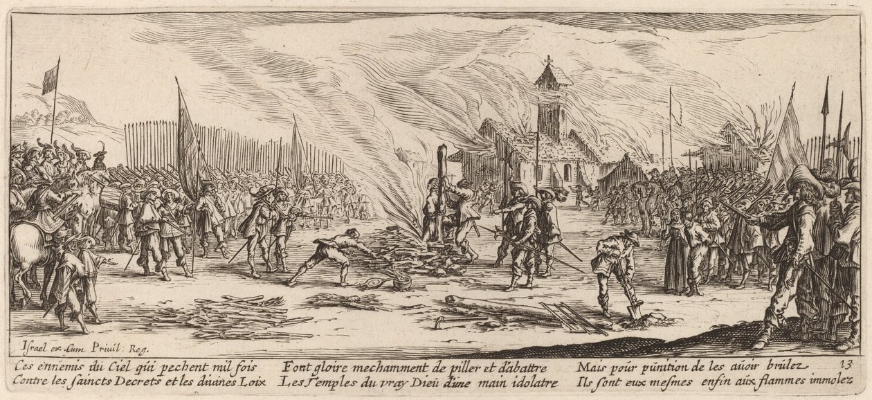 Kůl od Gerrit van Schagen after Jacques Callot