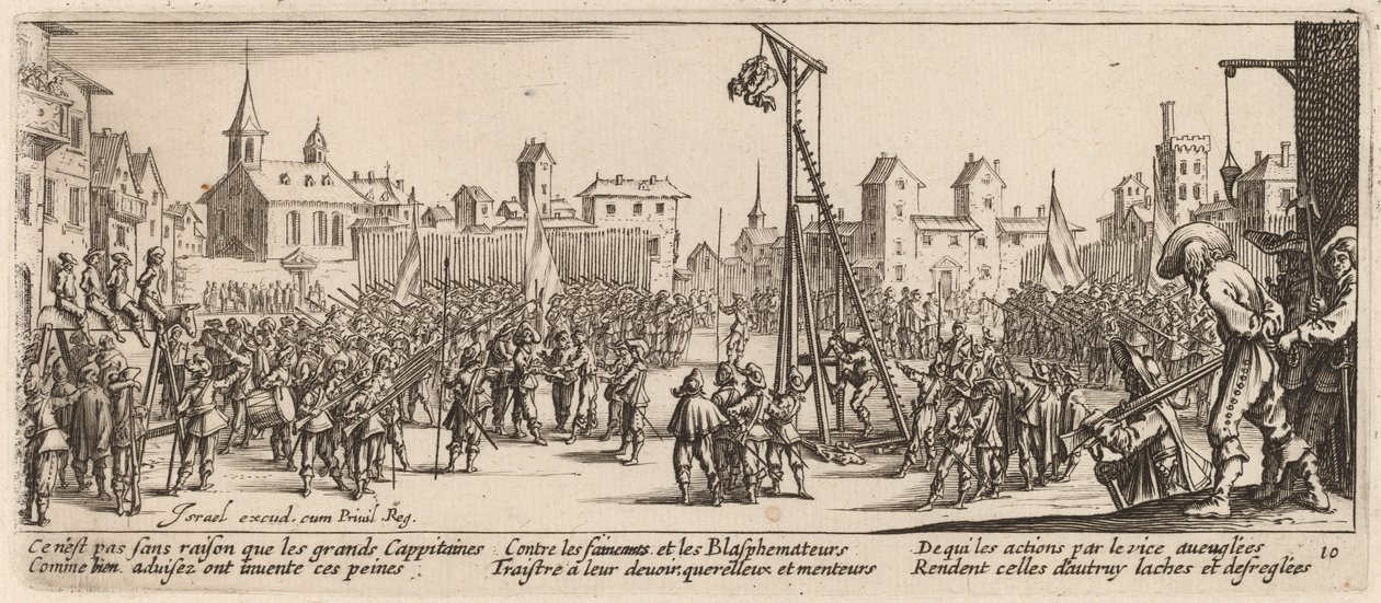 Strappado od Gerrit van Schagen after Jacques Callot