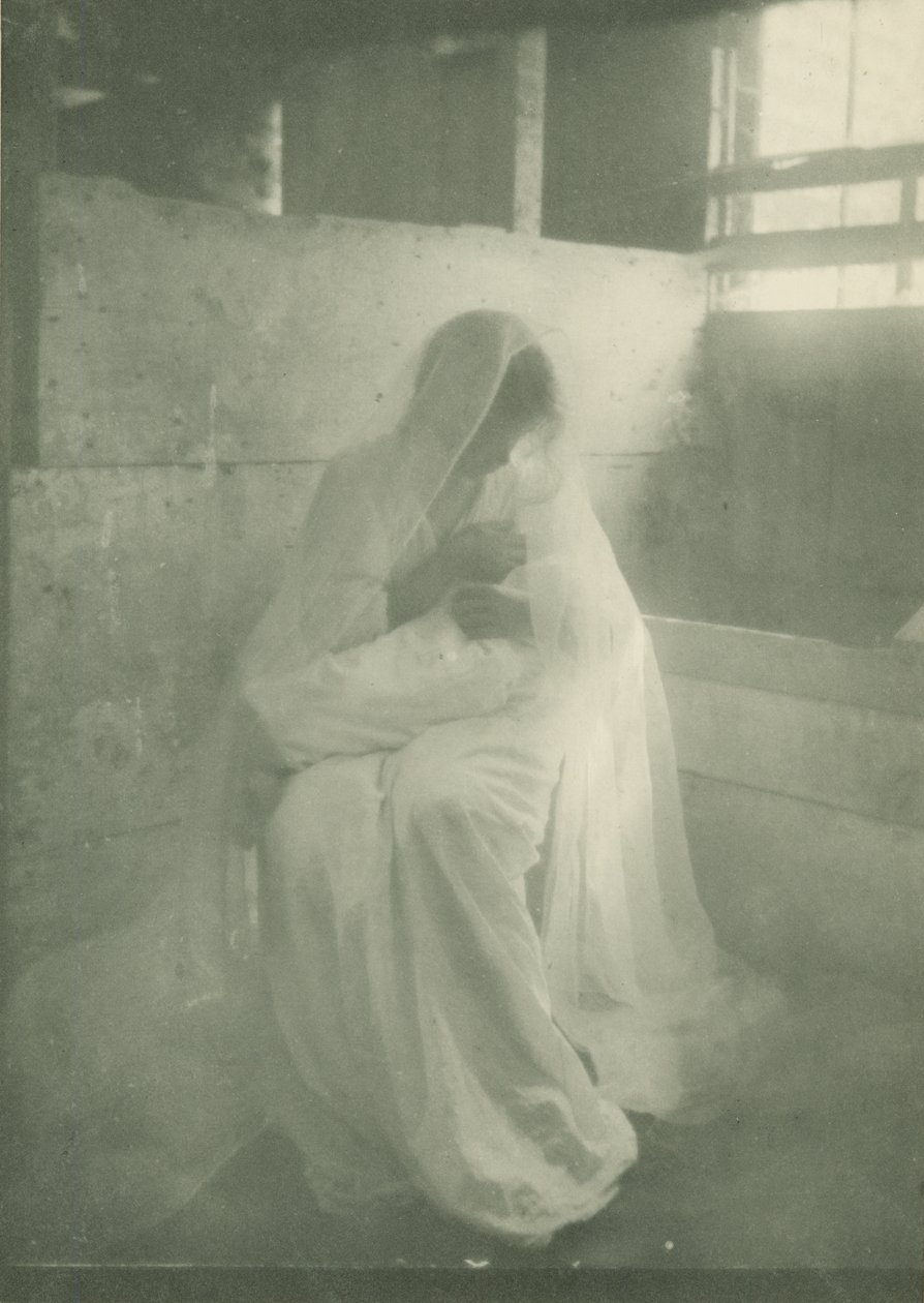 The Manger, 1904-1914 (hlubotisk) od Gertrude Käsebier