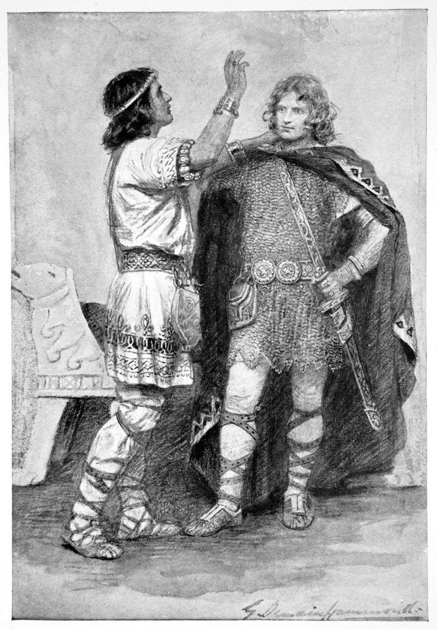 "Hereward a Sigtryg", 1910. od Gertrude E Demain Hammond