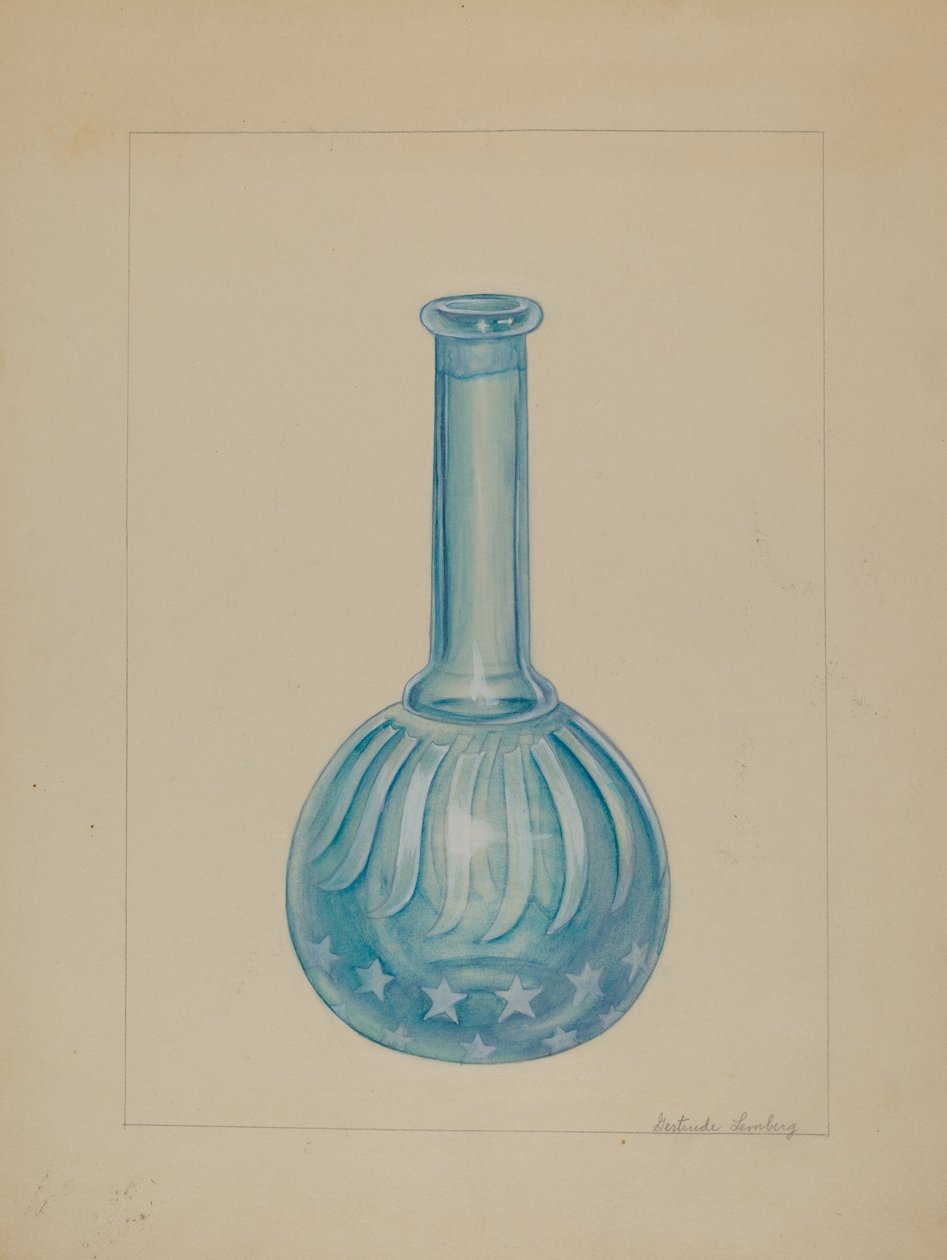Barber Shop Bottle, c. 1936. od Gertrude Lemberg