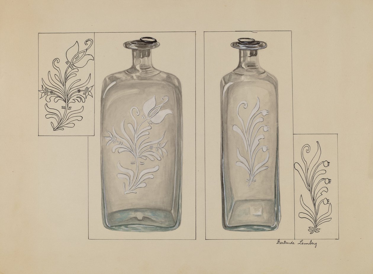Láhev na alkohol, c. 1936. od Gertrude Lemberg